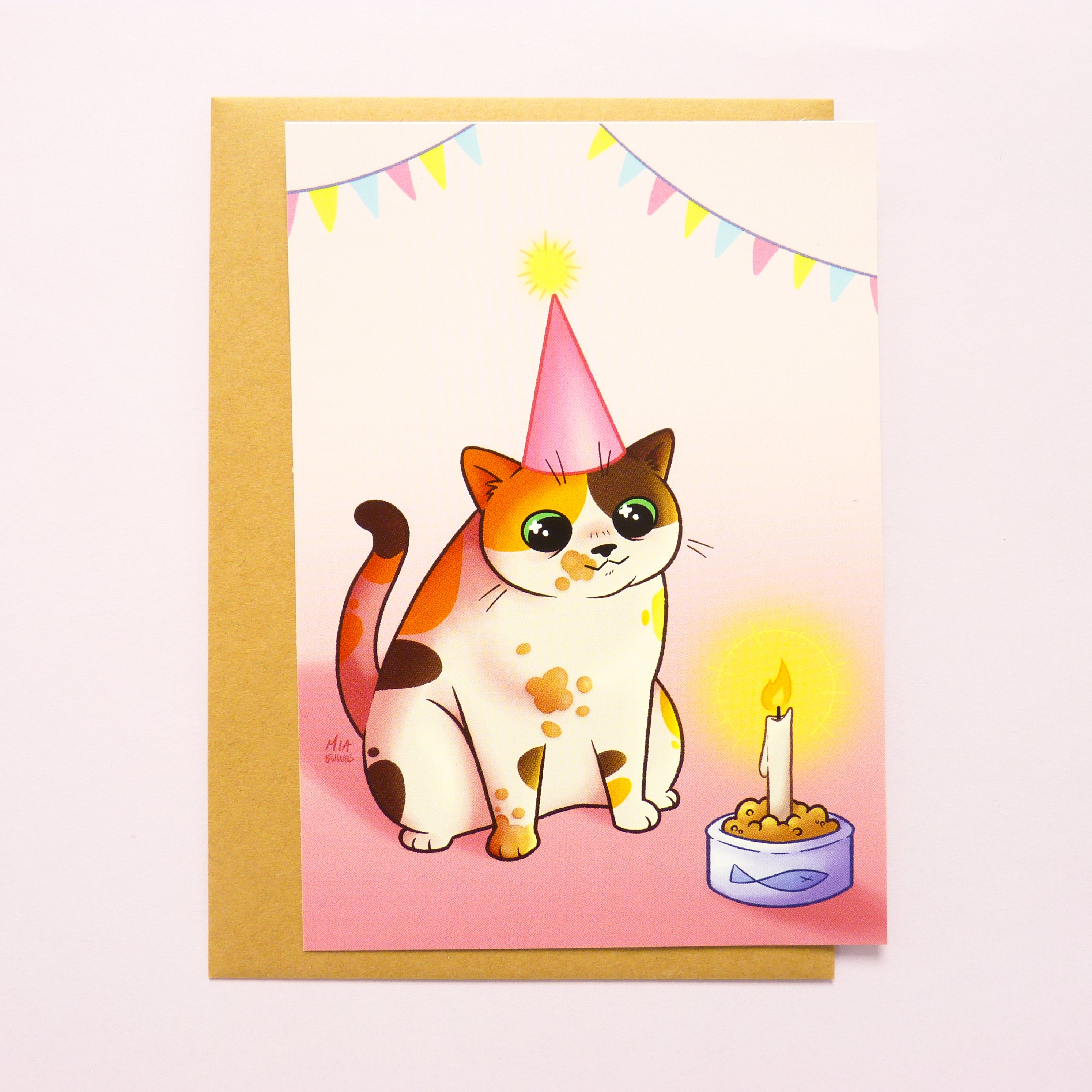Birthday Cat Postcard